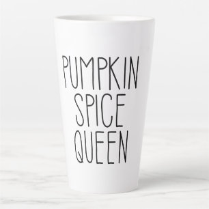 Pumpkin Spice Queen Design Latte Mok