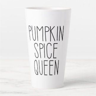 Pumpkin Spice Queen Design Latte Mok