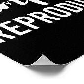 Pumpkin Spice Reproductive Rights Feminist Rights Poster (Hoek)