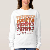 Pumpkin Spice Retro Herfst Herfst Trui (Voorkant)