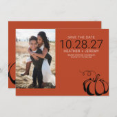 Pumpkin Spice Save The Date (Voorkant / Achterkant)