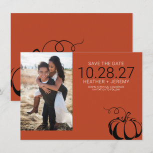 Pumpkin Spice Save The Date