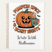 Pumpkin Spice & Scary Nights Schattige Halloween N Planner (Voorkant)