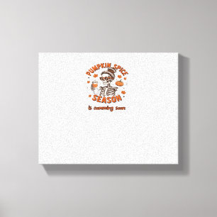 Pumpkin Spice Season komt binnenkort naar Hallowee Canvas Afdruk