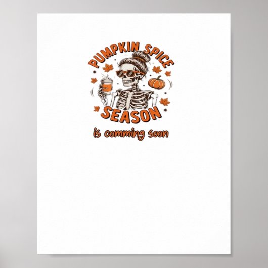Pumpkin Spice Season komt binnenkort naar Hallowee Poster (Voorkant)