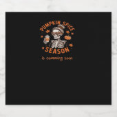 Pumpkin Spice Season komt binnenkort naar Hallowee Sparkling Wijnetiket (Enkel label)