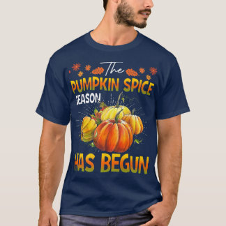 Pumpkin Spice-seizoen begint de herfst van de Herf T-shirt
