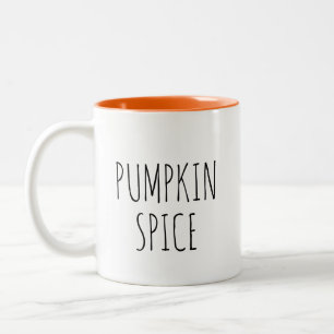 Pumpkin Spice Simple Tweekleurige Koffiemok