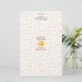 Pumpkin Spice Soap Packaging Wrapper | Lijnpapier (Staand voorkant)