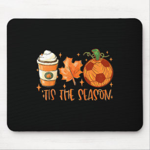 Pumpkin Spice Soccer Byll Tis het seizoen Herfst d Muismat