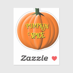 Pumpkin Spice  tekst Sticker