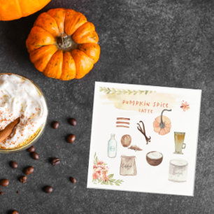 Pumpkin Spice   Thanksgiving Friendsgiving Napkin Servet