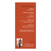 Pumpkin Spice Trouwprogramma Reclamekaart (Achterkant)