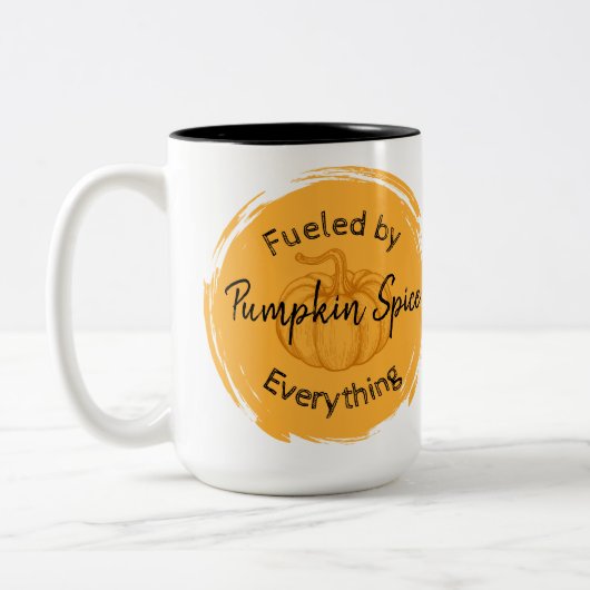 Pumpkin Spice Two-Tone Coffee Mok (Links)