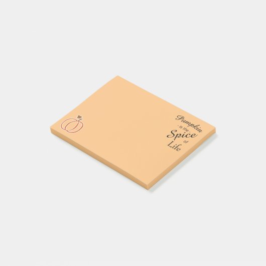 Pumpkin-spice van Life Post-it Notes (Schuin)