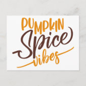 Pumpkin Spice Vibes Briefkaart (Voorkant)