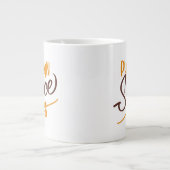 Pumpkin Spice Vibes Extra Grote Beker (Voorkant)