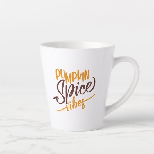 Pumpkin Spice Vibes Latte Mok (Rechts)