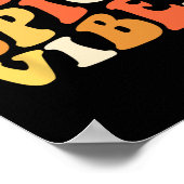 Pumpkin Spice Vibes Retro Herfst Vibes Poster (Hoek)