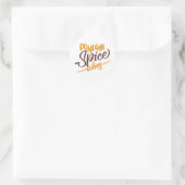 Pumpkin Spice Vibes Ronde Sticker (Tas)