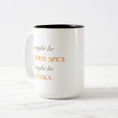 Pumpkin Spice Vodka Funny Herfst Coffee Mok (Voorkant links)
