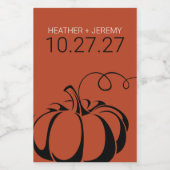 Pumpkin Spice Wijn Etiket (Enkel label)