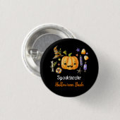 Pumpkin Spooktacular Halloween Bash Black Ronde Button 3,2 Cm (Voorkant /achterkant)