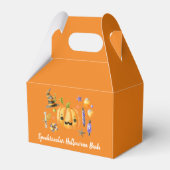 Pumpkin Spooktacular Halloween Bash Sinaasappel Bedankdoosjes (Achterkant)