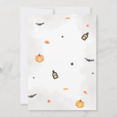 Pumpkin Spooktacular Halloween Party Kaart (Achterkant)