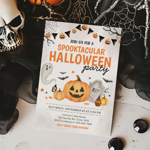 Pumpkin Spooktacular Halloween Party Kaart