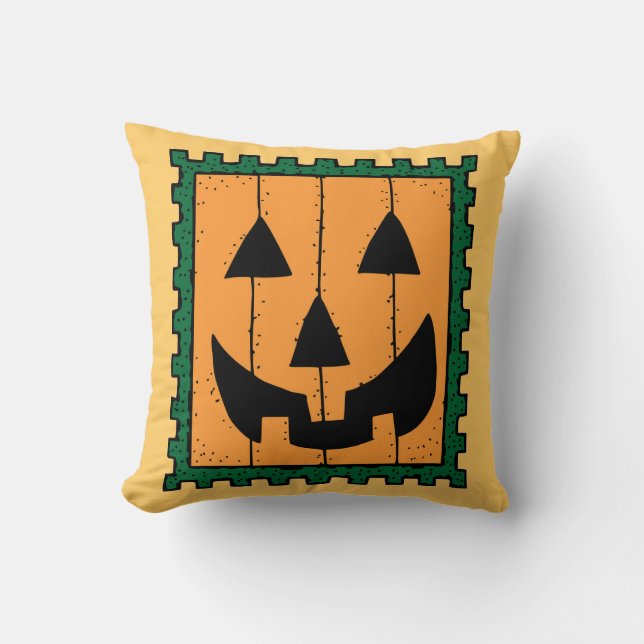 Pumpkin Stamp Pillow Kussen (Voorkant)
