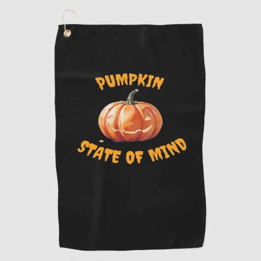 Pumpkin State of Mind - Halloween Classic T-Shirt Golfhanddoek (Voorkant)