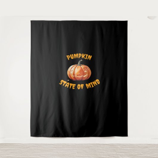 Pumpkin State of Mind - Halloween Classic T-Shirt Wandkleed (Voorkant)