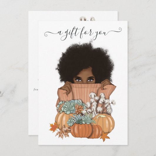 Pumpkin Succulents African American (Voorkant / Achterkant)