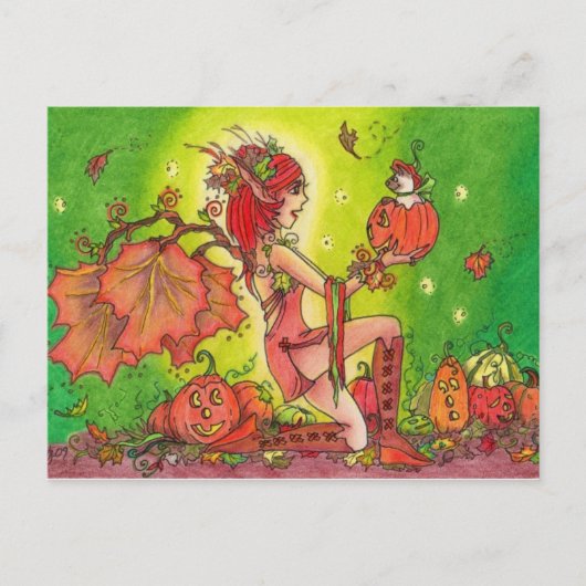 Pumpkin Surprise-Briefkaart Briefkaart (Voorkant)