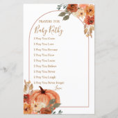 Pumpkin Terracota Floral Prayers for Baby (Voorkant)