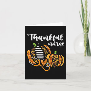 Pumpkin Thankful Nurse Thanksgiving Scrub Top Herf Kaart
