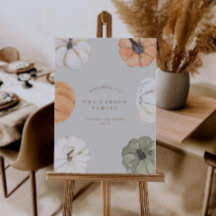 Pumpkin Thanksgiving Dinner Welkom Teken