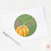 Pumpkin-Thanksgiving Ronde Sticker (Envelop)