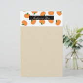Pumpkin-thema aangepast briefpapier (Staand voorkant)
