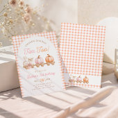 Pumpkin Train 2nd Birthday Invitation