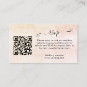 Pumpkin trouwreactie website QR code RSVP Informatiekaartje (Achterkant)