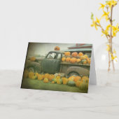 Pumpkin Truck Kaart (Gele Bloem)