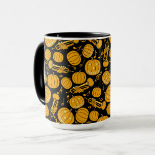 Pumpkin Trumpet-Muzieknoten Mok
