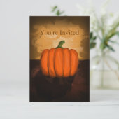 Pumpkin-verfuitnodigingen Kaart (Staand voorkant)