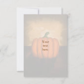 Pumpkin-verfuitnodigingen Kaart (Achterkant)