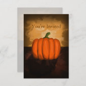 Pumpkin-verfuitnodigingen Kaart (Voorkant / Achterkant)