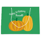 Pumpkin verjaardagsfeestje Kinder Groot Cadeauzakje (Voorkant)