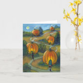 Pumpkin Village Note Card Kaart (Gele Bloem)