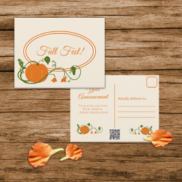 Pumpkin Vines Invitation Briefkaart